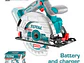 Sierra Circular Inalámbrica 20V TOTAL TSLI1651 Industrial 6 1/2