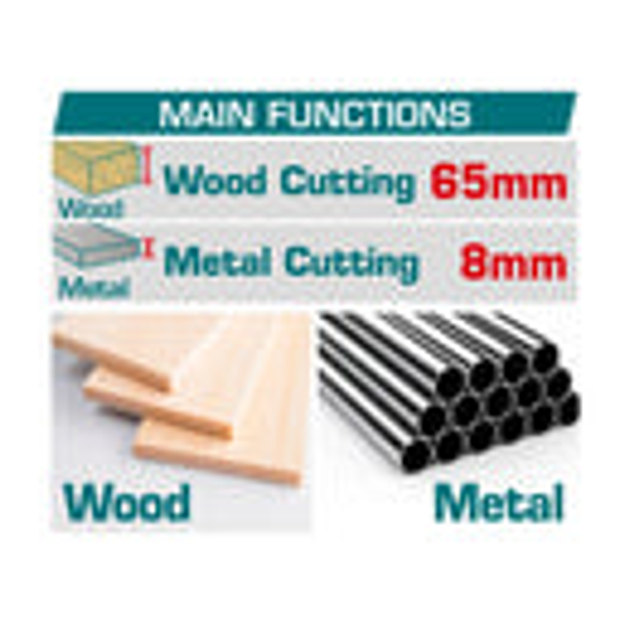 Sierra sable inalambrica 20v, Total TRSLI6506, bateria y cargador no incluidos 2