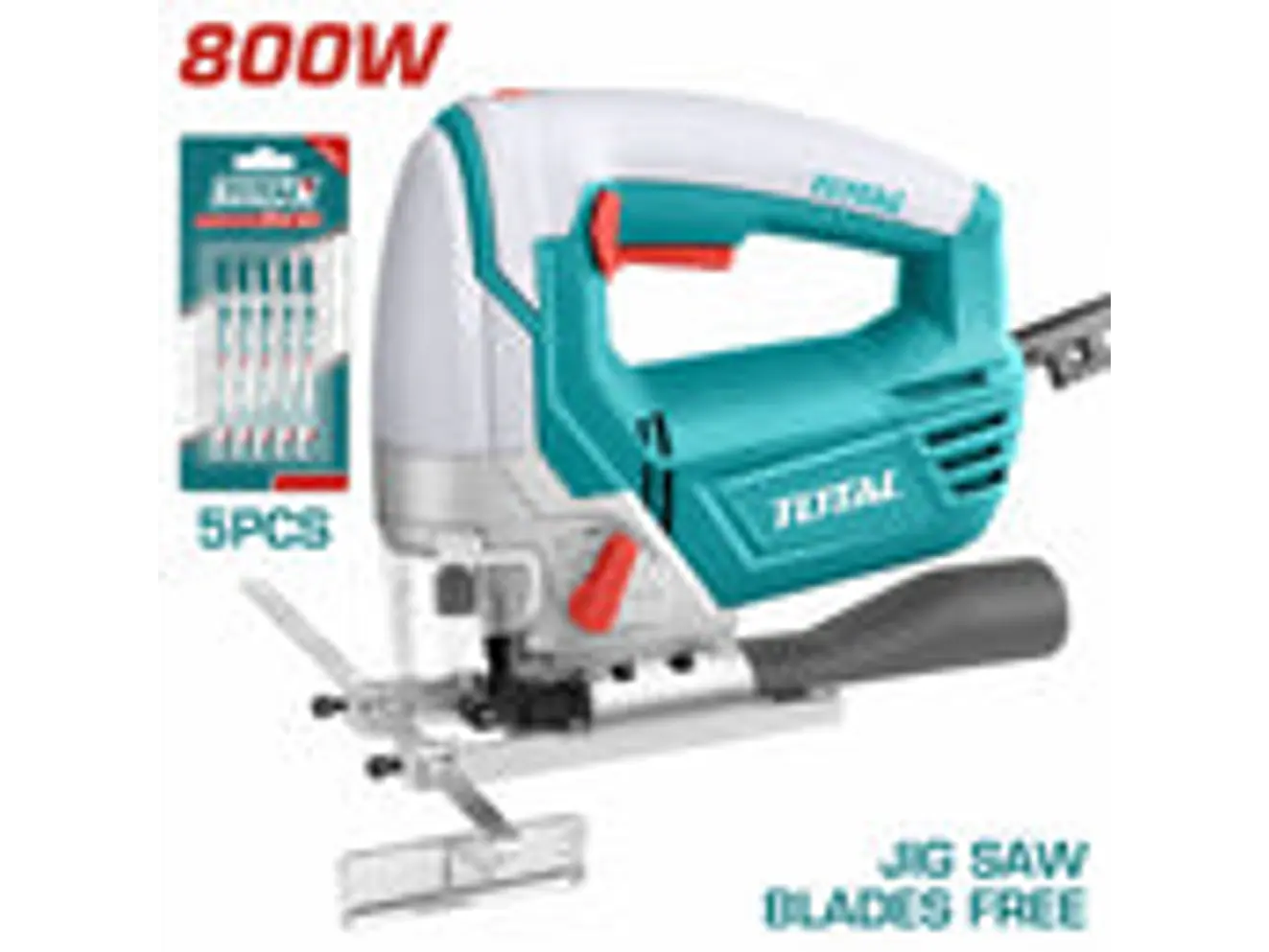 Sierra Caladora 800W TOTAL UTS2081006 Industrial 110V-120V + Accesorios - Foto 2 | aztools.co