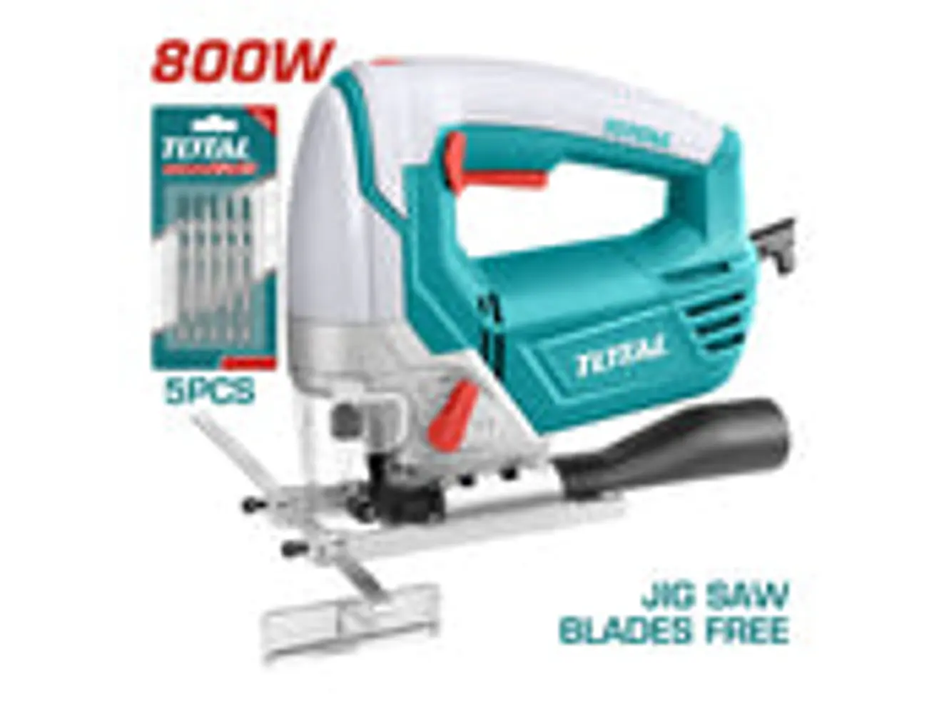 Sierra Caladora 800W TOTAL UTS2081006 Industrial 110V-120V + Accesorios - Foto 3 | aztools.co