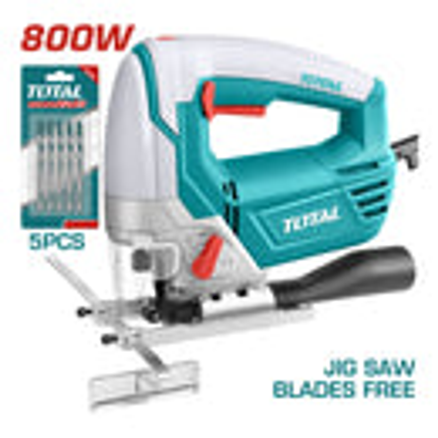 Caladora electrica 800W Industrial Total UTS2081006, Incluye juego de sierras  3