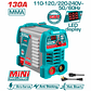 Soldador inversor digital 130A, MMA, 110-220V, Total UTW213049 - Miniatura 1