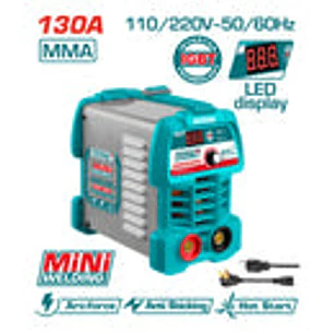 Soldador Inversor Digital 130A TOTAL UTW213049 MMA 110V-220V Industrial
