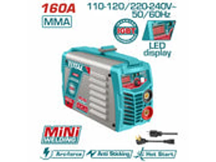 Soldador Inversor Digital 160A TOTAL UTW21606 MMA 110-120V Industrial - Foto 2 | aztools.co