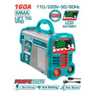 Soldador Inversor Digital 160A TOTAL UTW216069 MMA - LIFT TIG (VRD) 110-120V
