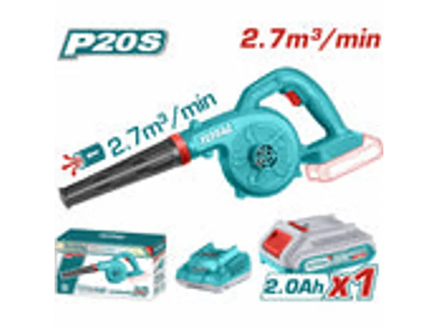 Sopladora Inalámbrica 20V TOTAL UTABLI200281 Kit Batería 2.0Ah y Cargador - Foto 2 | aztools.co
