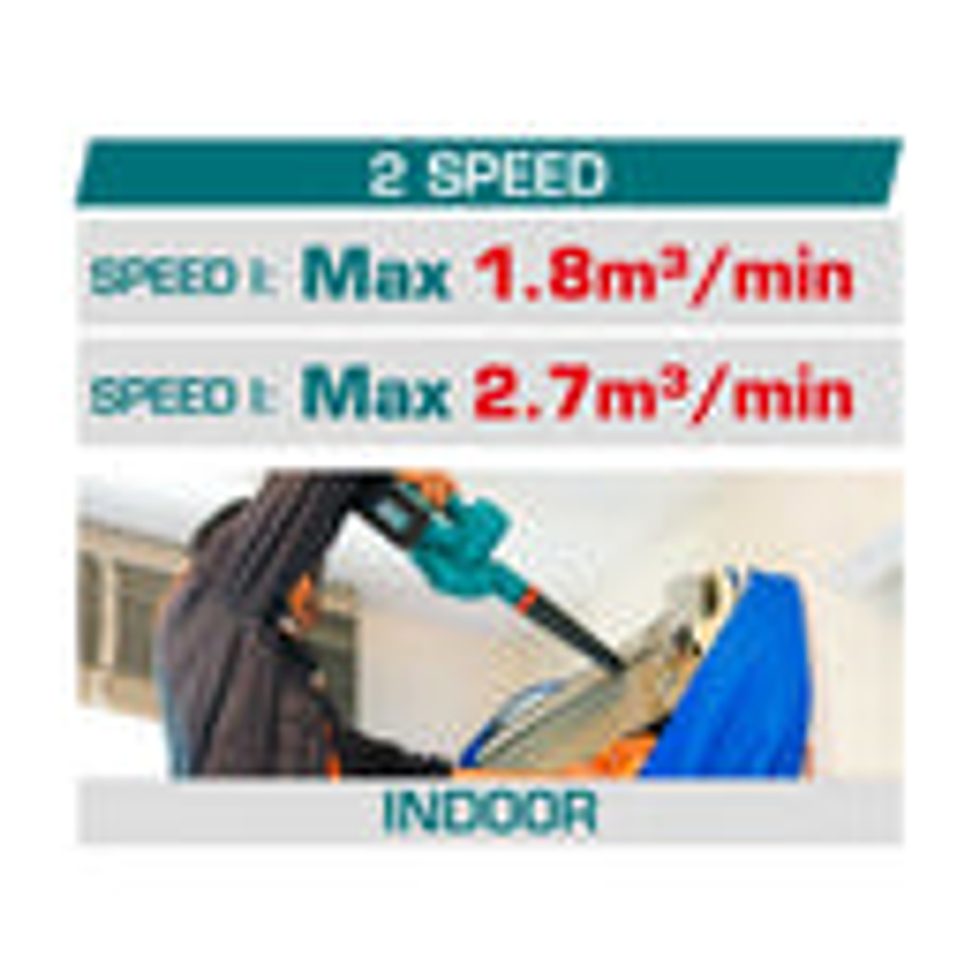 Sopladora inalambrica 20V, bateria y cargador No incluido Total TABLI20018 2