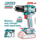 Taladro inalambrico 1/2 20V 60NM, Total TDLI206021, Cargador y bateria No Incluido - Miniatura 2