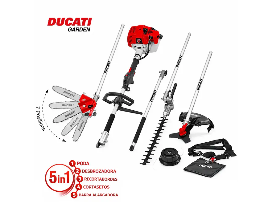 Guadaña Multifuncional DUCATI DBC3300M 1.2 HP (4 en 1, 32.6 cc) - Foto 1 | aztools.co
