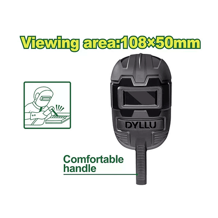 Careta de Soldar Manual DYLLU DTWH1301 (Vidrio 108x50x3mm, PP Plástico) 2