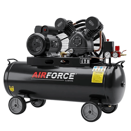 Compresor de Aire Horizontal AIR FORCE V-0.17/8 - 2 HP / 70 Litros / 115 PSI