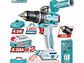 Taladro Percutor Brushless 20V TOTAL UTIDLI209686 Industrial 96Nm + 2 Baterías 2.0Ah - Miniatura 1 | aztools.co