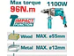 Taladro Percutor Brushless 20V TOTAL UTIDLI209686 Industrial 96Nm + 2 Baterías 2.0Ah - Miniatura 2 | aztools.co
