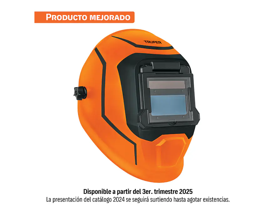 Careta Electrónica para Soldar Truper 102228 Sombra 5 a 13 Área de Visión 100mm x 40mm - Foto 5 | aztools.co