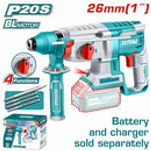 Rotomartillo Brushless SDS Plus 20V TOTAL TRHLI20228 Industrial 2.5 Joules (Solo Herramienta)