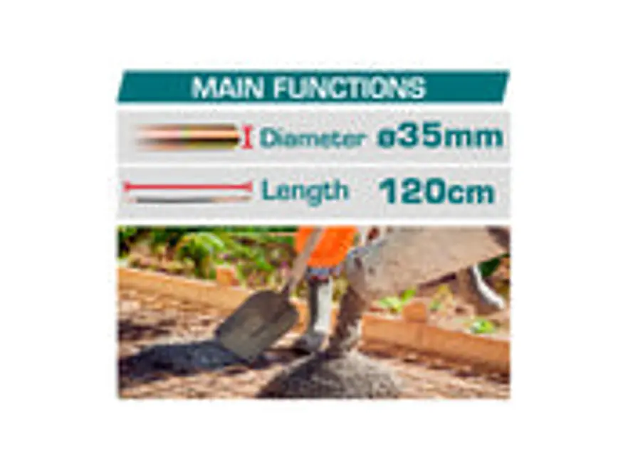 Vibrador de Concreto 20V TOTAL TCVLI202301 Industrial (Solo Herramienta) - Foto 2 | aztools.co