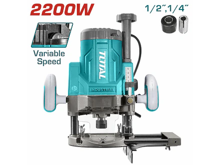 Ruteadora Industrial TOTAL UTR111226 2200W Profesional 1/4