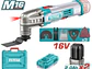Multiherramienta Oscilante 16V TOTAL UTMLI16222 Industrial + 2 Baterías y Accesorios - Miniatura 2 | aztools.co