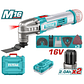 Multiherramienta inlambrica industrial oscilante 16V, Incluye 2 baterias, cargador y accesorios, Total UTMLI16222 - Miniatura 2 | aztools.co
