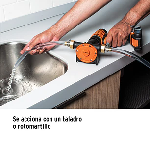 Bomba Autocebante para Taladro Truper 100778 Altura 23m Flujo 34 L/min 19mm