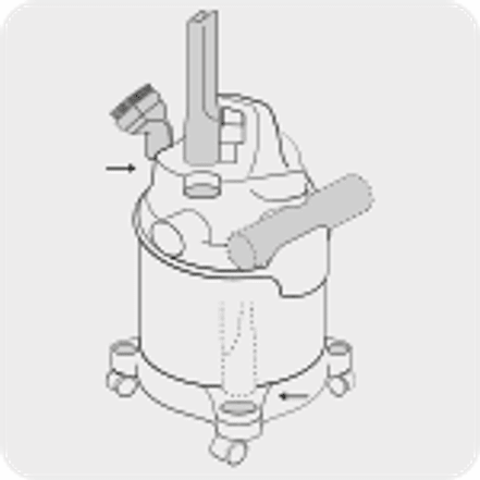Aspiradora para Sólidos y Líquidos Truper ASP-12S 12093 5 HP 45 Litros con Soplador Desmontable  - Foto 7 | aztools.co