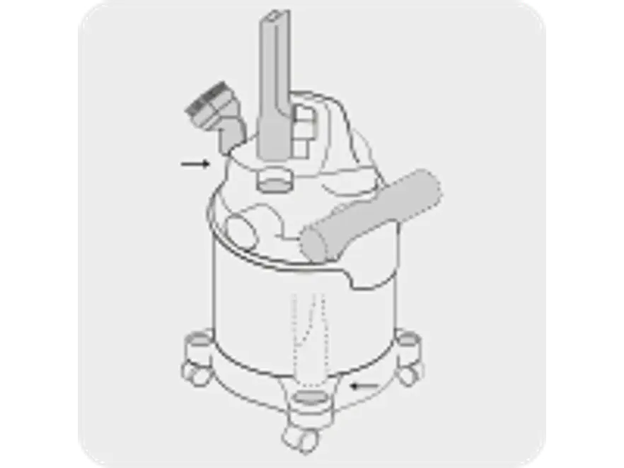 Aspiradora para Sólidos y Líquidos Truper ASP-12S 12093 5 HP 45 Litros con Soplador Desmontable  - Foto 7 | aztools.co