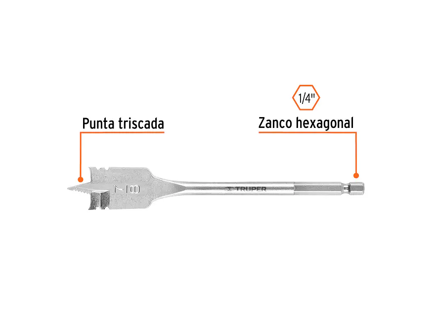 Broca espada para madera, 7/8