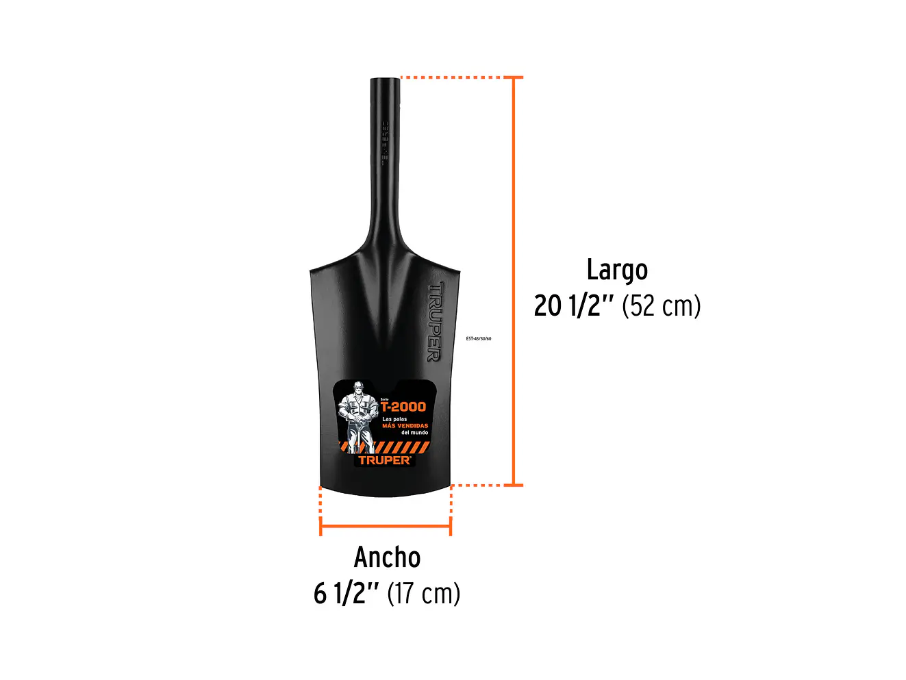 Cabeza para Palín Hoyador Truper C-PHO 11380 Acero al Carbón 170mm x 520mm - Foto 1 | aztools.co