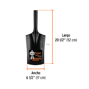 Cabeza para Palín Hoyador Truper C-PHO 11380 Acero al Carbón 170mm x 520mm