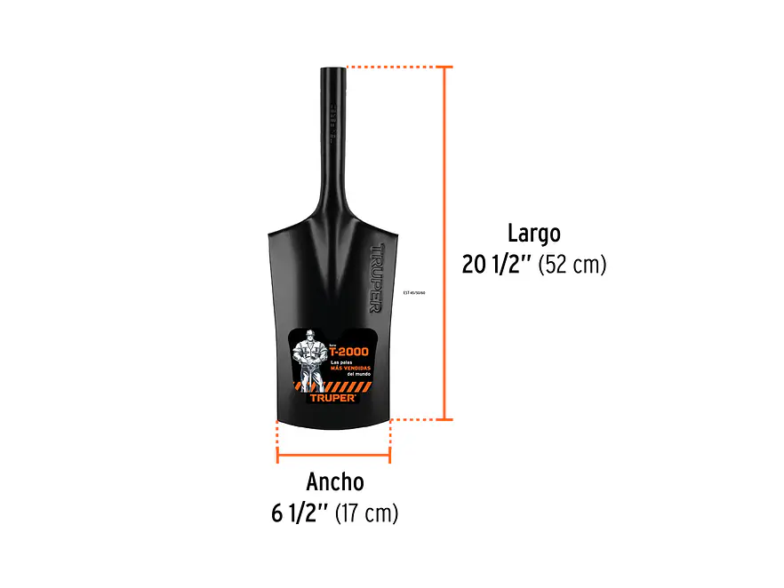 Cabeza para Palín Hoyador Truper C-PHO 11380 Acero al Carbón 170mm x 520mm - Foto 1 | aztools.co