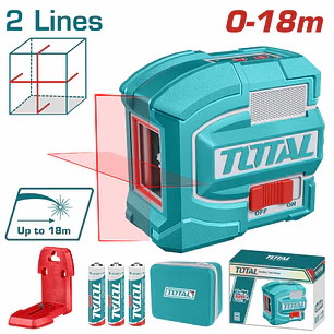 Nivel Láser Industrial TOTAL TLL156503 Autonivelante Haz Rojo 15 Metros