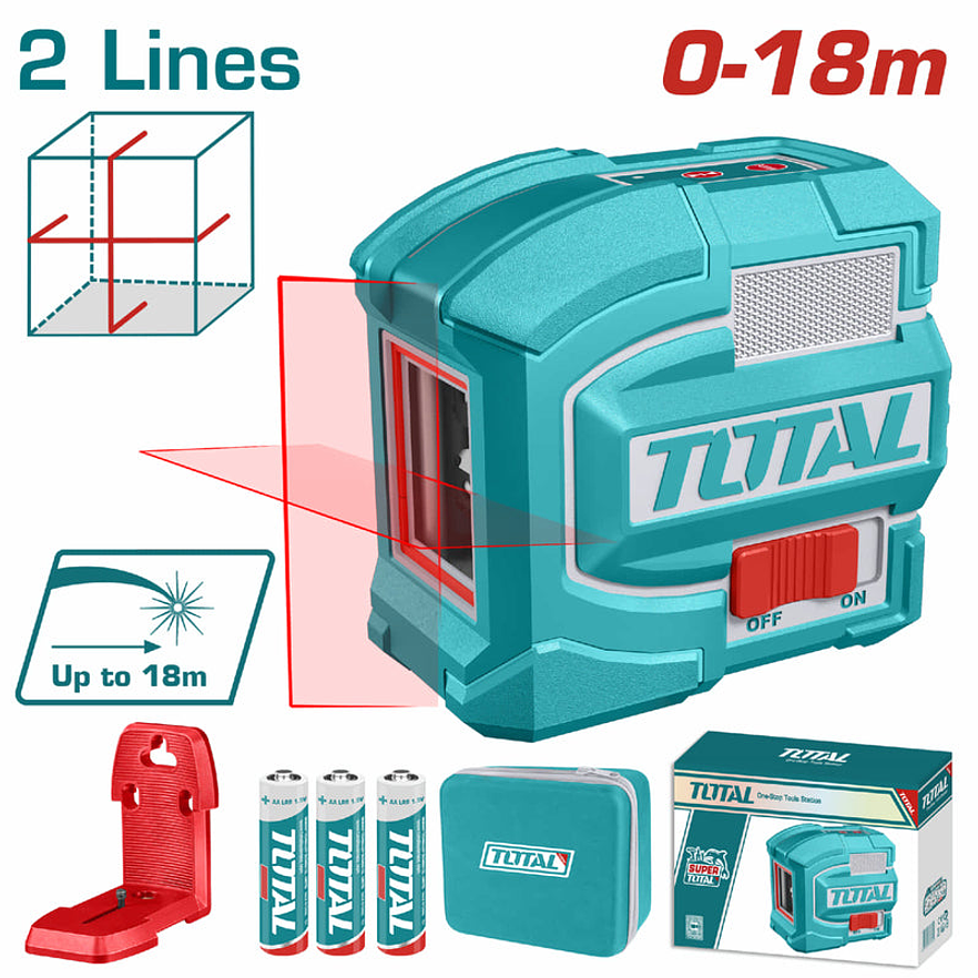 Nivel laser industrial 0-18M luz roja Total TLL156503 - Foto 2 | aztools.co