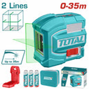 Nivel Láser Industrial TOTAL TLL156601 Autonivelante Haz Verde 35 Metros