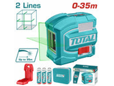 Nivel Láser Industrial TOTAL TLL156601 Autonivelante Haz Verde 35 Metros - Foto 2 | aztools.co