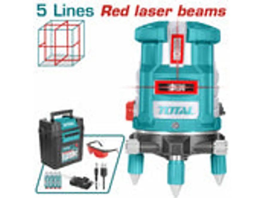Nivel Láser Industrial TOTAL TLL306505 Autonivelante Haz Rojo 30 Metros - Foto 2 | aztools.co