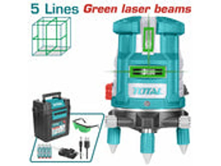 Nivel Láser Industrial TOTAL TLL305205 Autonivelante Haz Verde 30 Metros - Foto 1 | aztools.co