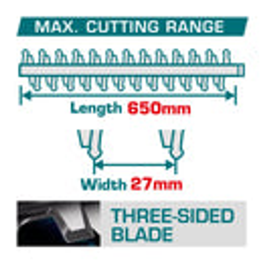 Cortasetos inalambrico industrial  40V, Bateria y cargador No Incluidos, Total THTLI40028 - Foto 2 | aztools.co