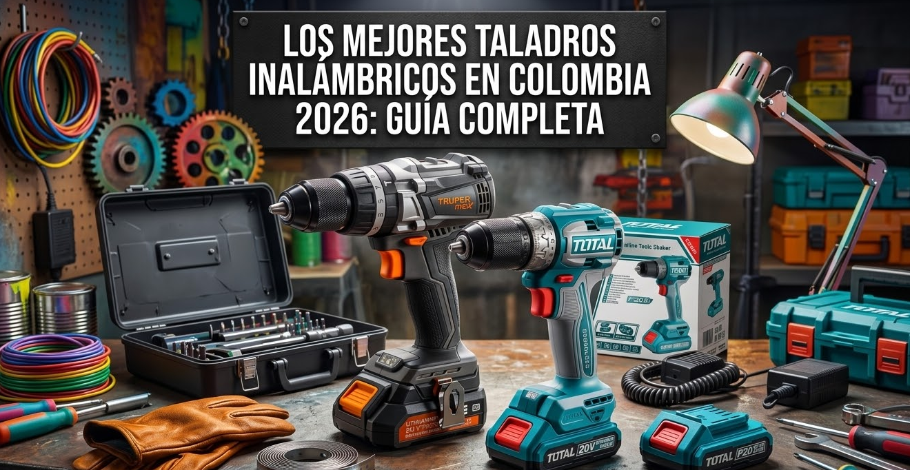 Los mejores taladros inalámbricos en Colombia 2026: guía completa