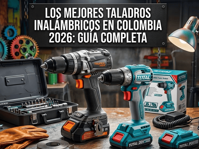Los mejores taladros inalámbricos en Colombia 2026: guía completa
