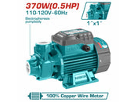 Bomba Periférica de Agua TOTAL UTWP13706 0.5 HP (370W) Doméstica - Foto 3 | aztools.co
