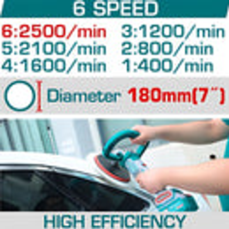 Polichadora pulidora inalambrica Industrial 7