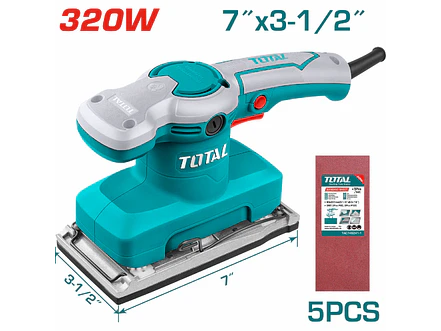 Lijadora de Palma Industrial TOTAL UTF1301826 320W 180 x 90 mm - Foto 1 | aztools.co