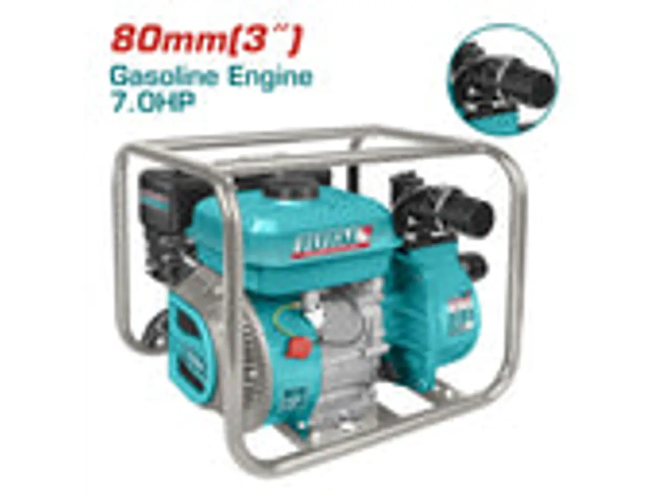 Motobomba a Gasolina Industrial TOTAL TP3302 7 HP 208cc Salida 3