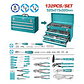 Caja de herramientas metalica industrial, 132 piezas, Total THPTCS71321 - Miniatura 2 | aztools.co