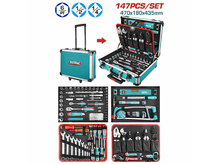 Juego de Herramientas TOTAL THKTHP21476 172 Piezas Maletín Profesional - Foto 6 | aztools.co