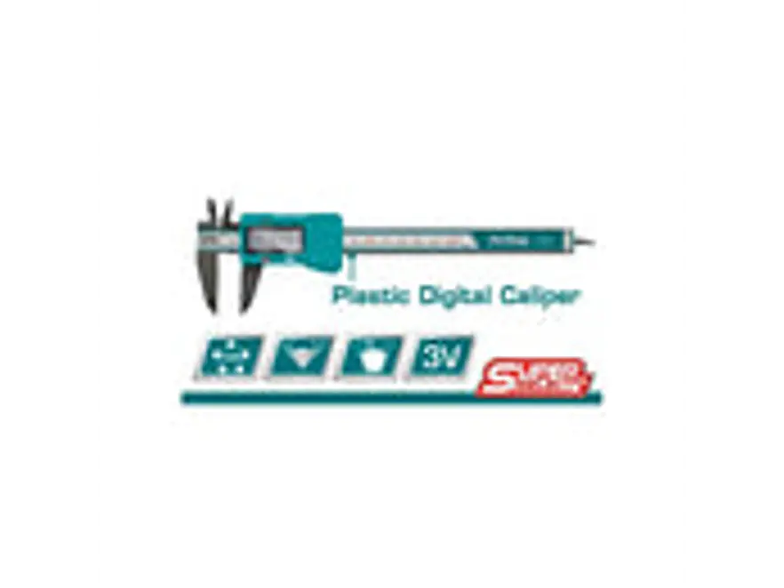 Calibrador Pie de Rey Digital TOTAL TMT331501 150mm Plástico Super Select - Foto 2 | aztools.co