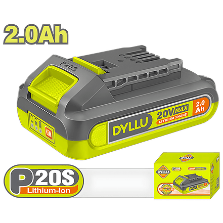 Batería 20V 2.0Ah DYLLU DTLBP520 Ion-Litio (Compatible con TOTAL 20V) - Envío a todo Colombia | aztools.co