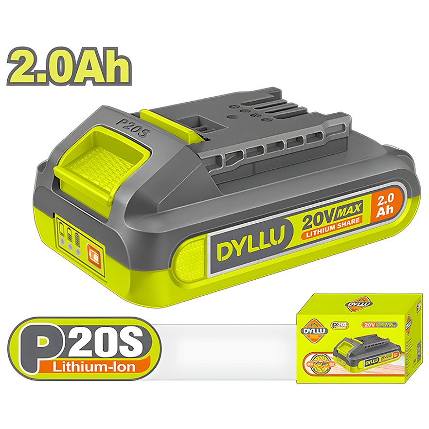 Batería 20V 2.0Ah DYLLU DTLBP520 Ion-Litio (Compatible con TOTAL 20V) - Envío a todo Colombia | aztools.co
