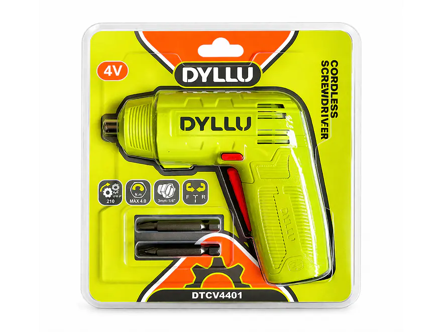 Atornillador Inalámbrico 4V DYLLU DTCV4401 Torque 4Nm Compacto - Foto 1 | aztools.co