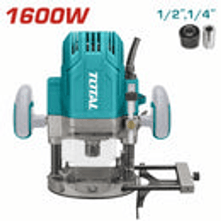 Ruteadora Industrial Super TOTAL UTR111216 1600W Collet 1/4